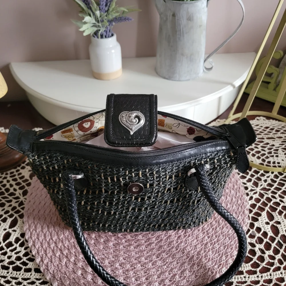 Brighton® Woven Straw Satchel Bag
